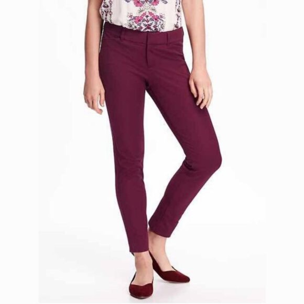 Old Navy Pixie Midrise Potent Purple Petite Pants